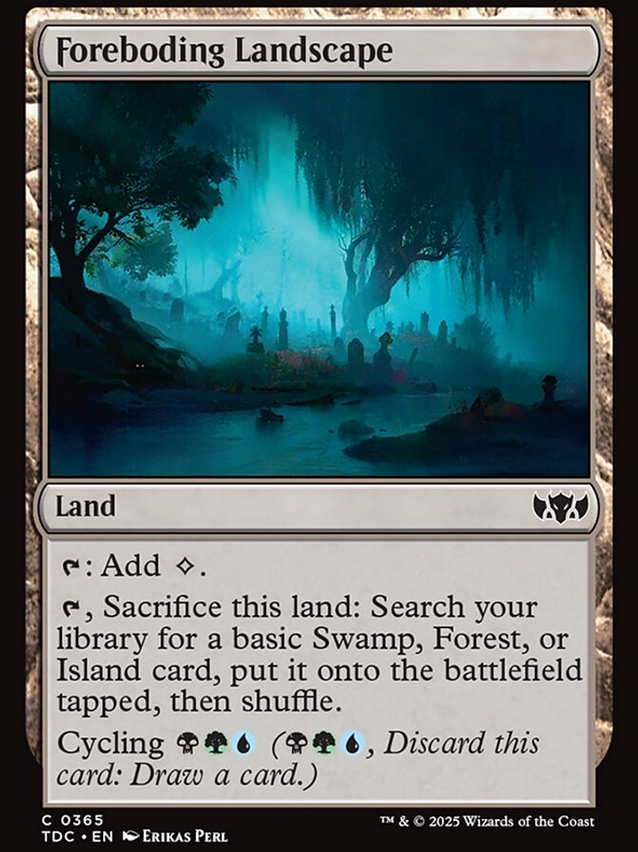 Foreboding Landscape (Tarkir: Dragonstorm Commander) 1