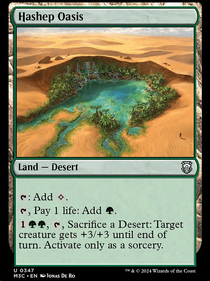Hashep Oasis (Modern Horizons 3 Commander) 1
