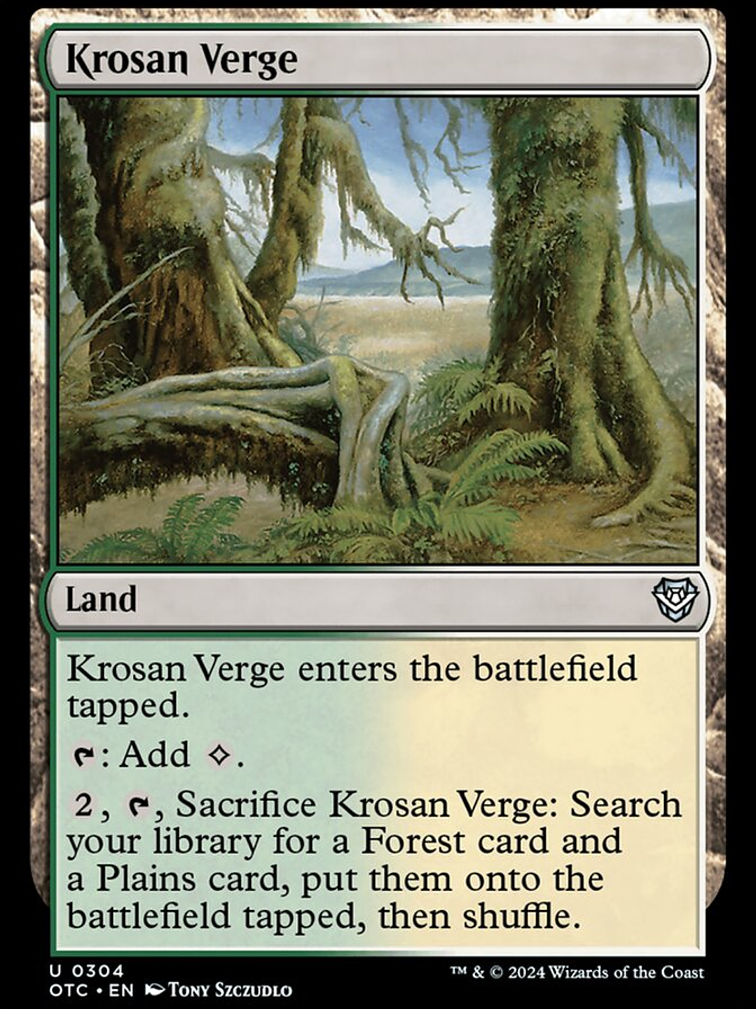 Krosan Verge (Outlaws of Thunder Junction Commander) 1