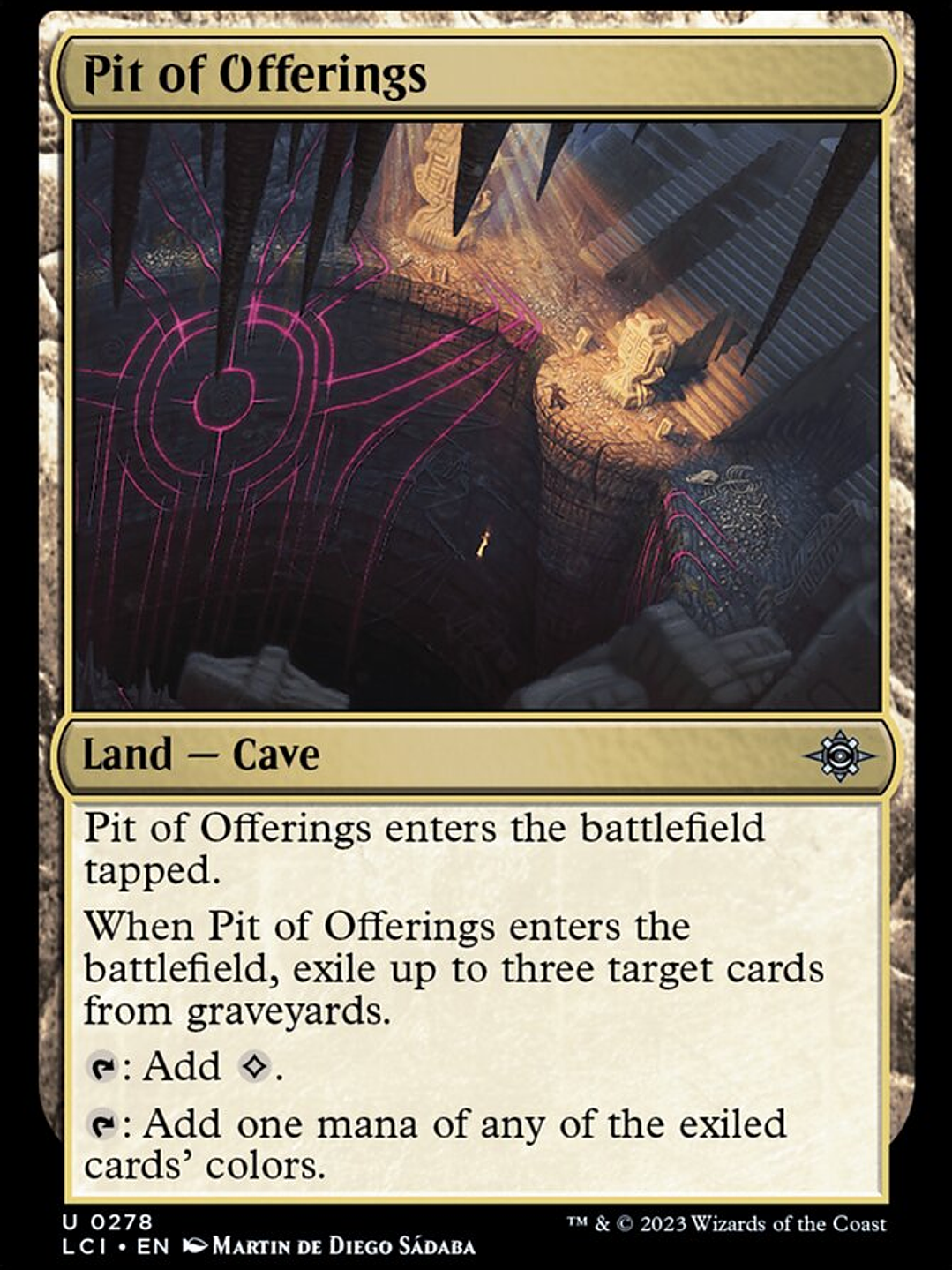 Pit of Offerings (The Lost Caverns of Ixalan) 1