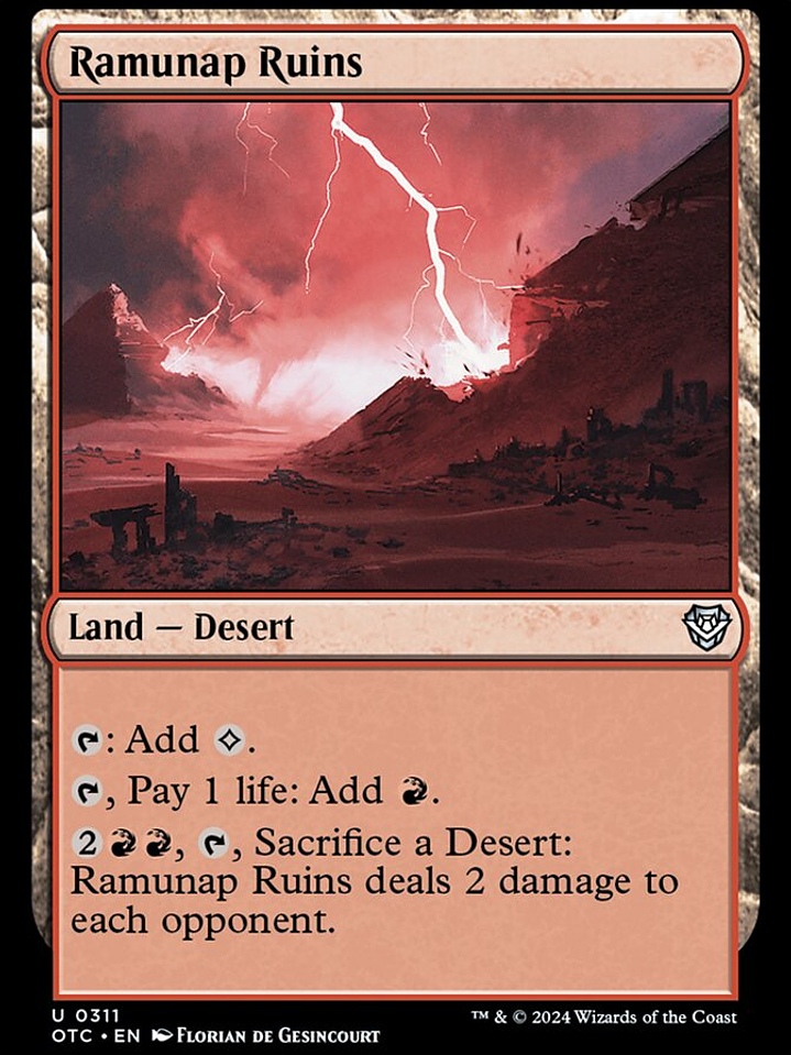 Ramunap Ruins (Outlaws of Thunder Junction Commander) 1