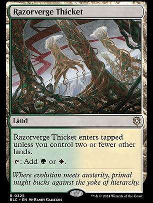 Razorverge Thicket (Bloomburrow Commander)