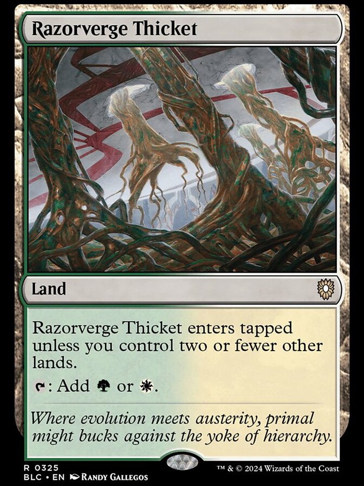 Razorverge Thicket (Bloomburrow Commander) 1