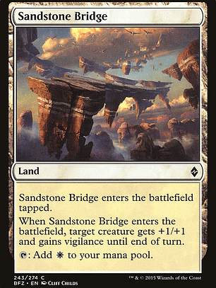 Sandstone Bridge (Battle for Zendikar)