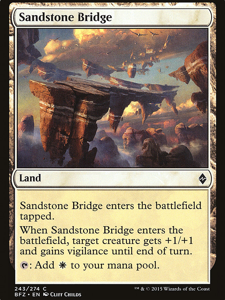 Sandstone Bridge (Battle for Zendikar) 1