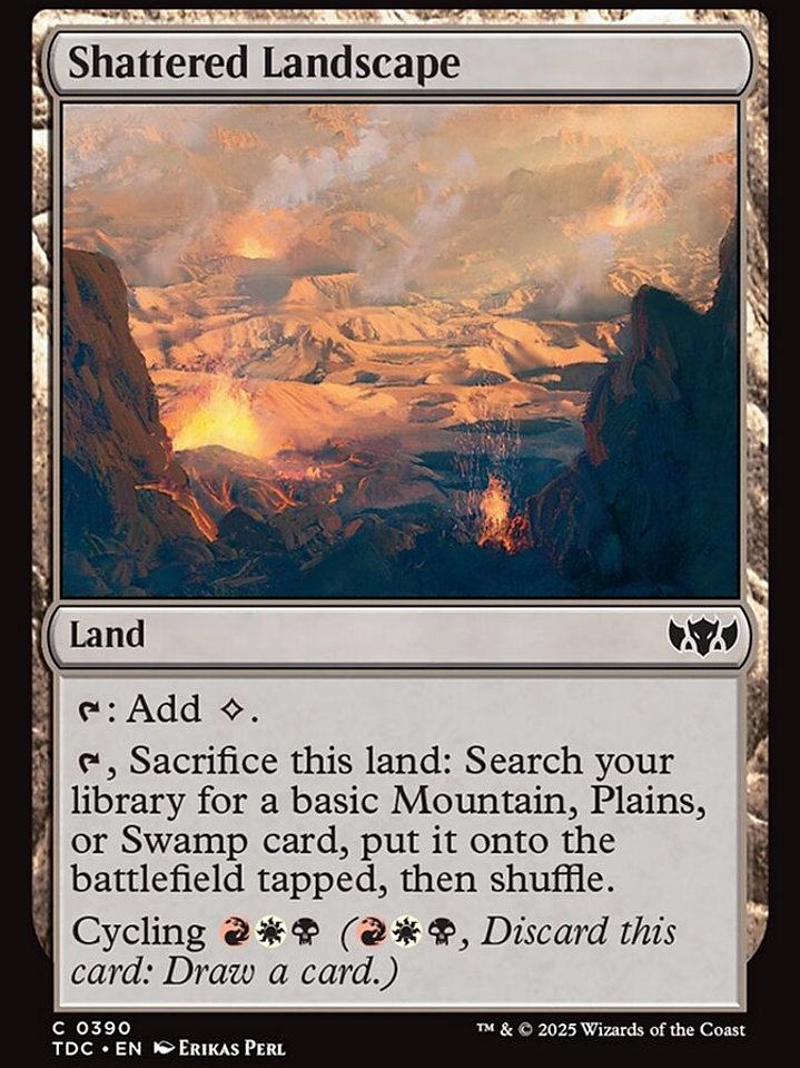 Shattered Landscape (Tarkir: Dragonstorm Commander) 1