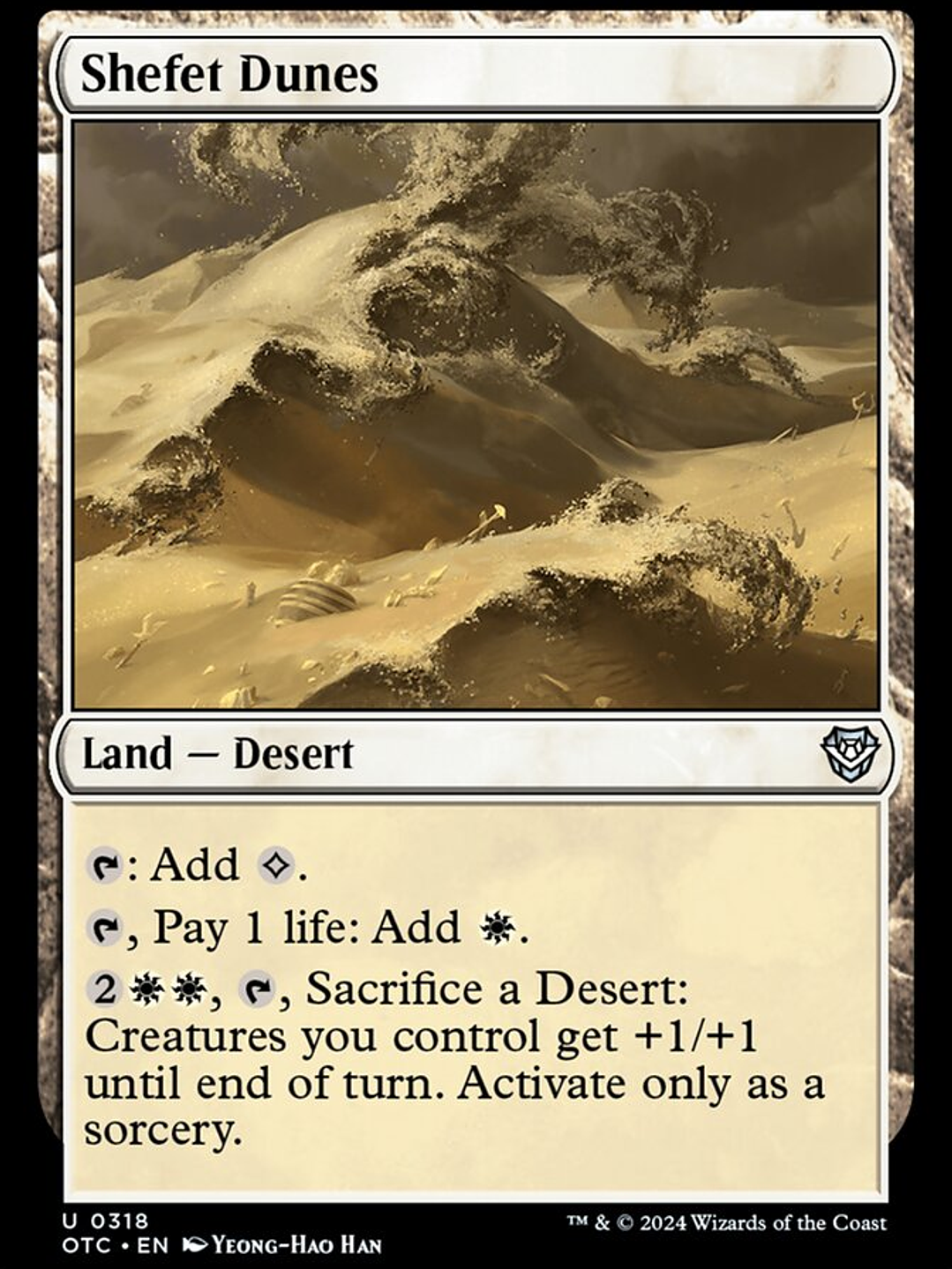 Shefet Dunes (Outlaws of Thunder Junction Commander) 1