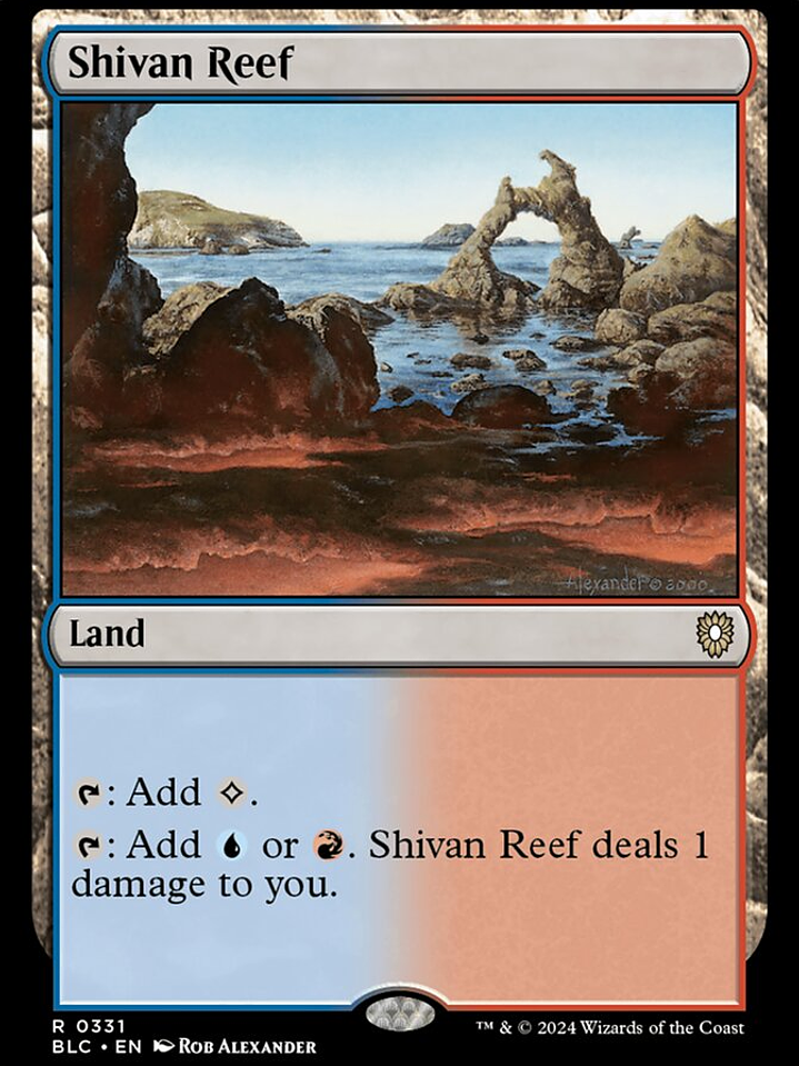 Shivan Reef (Bloomburrow Commander) 1