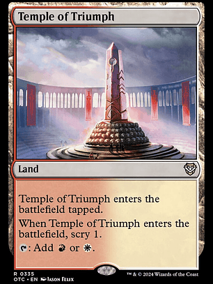 Temple of Triumph (Outlaws of Thunder Junction Commander)