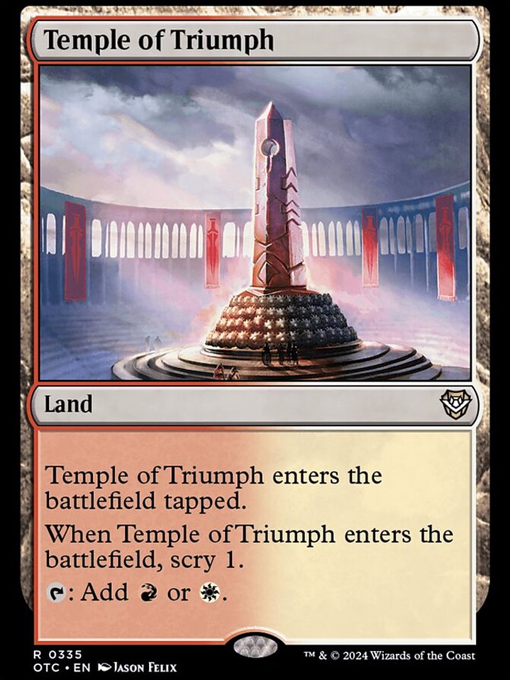 Temple of Triumph (Outlaws of Thunder Junction Commander) 1