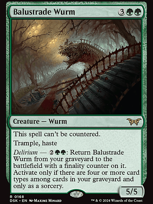 Balustrade Wurm (Duskmourn: House of Horror)