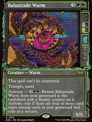 Balustrade Wurm (Duskmourn: House of Horror)