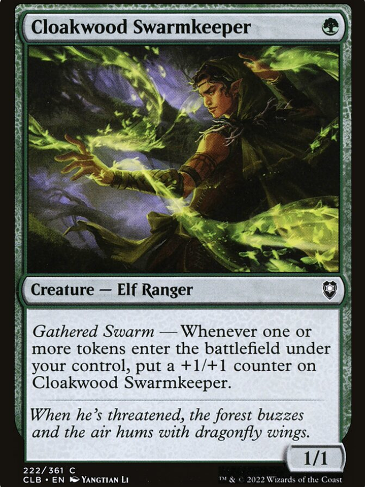 Cloakwood Swarmkeeper (Commander Legends: Battle for Baldur's Gate) 1
