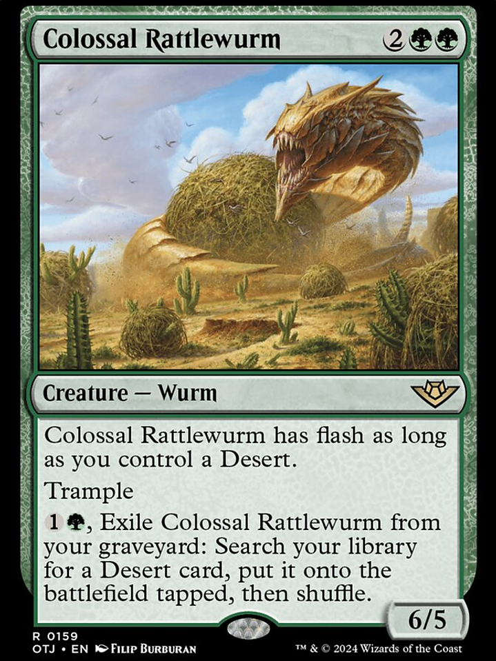 Colossal Rattlewurm (Outlaws of Thunder Junction) 1