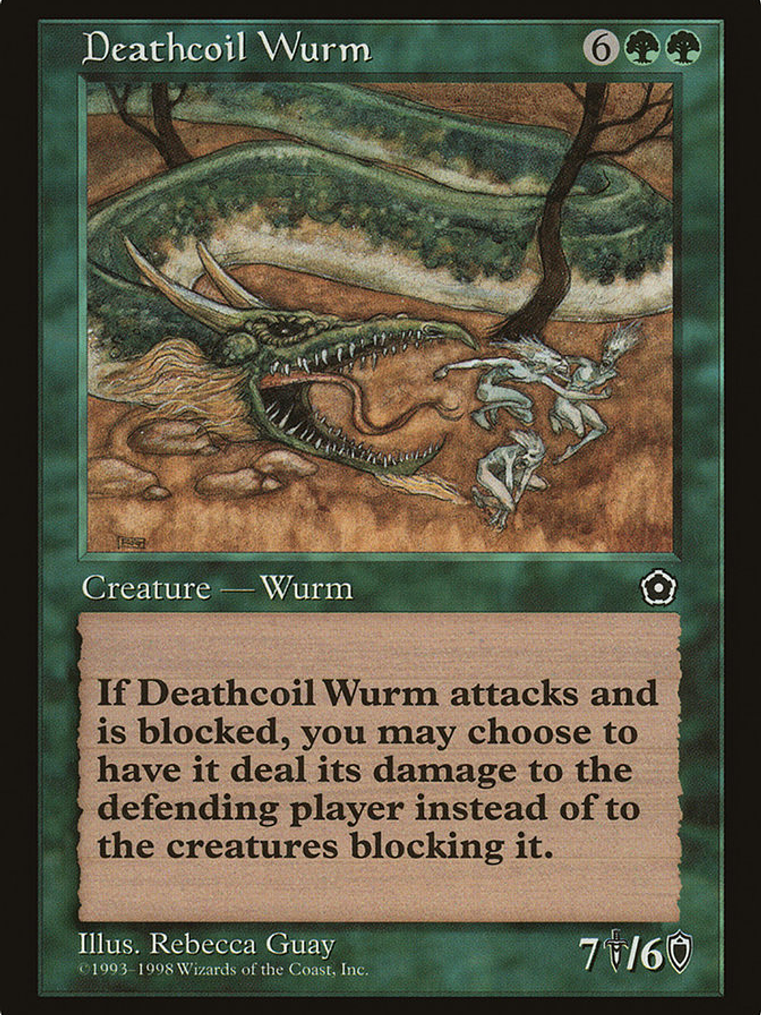 Deathcoil Wurm (Portal Second Age) 1