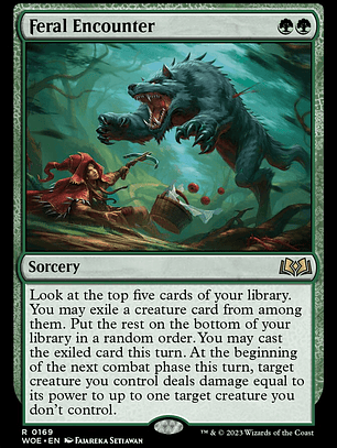 Feral Encounter (Wilds of Eldraine)
