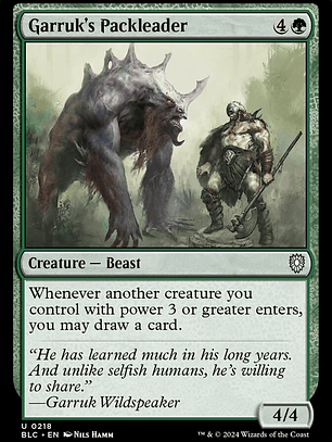 Garruk's Packleader (Bloomburrow Commander)