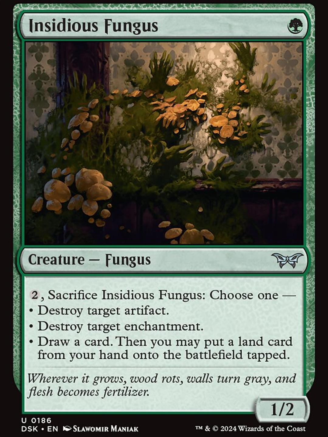 Insidious Fungus (Duskmourn: House of Horror) 1