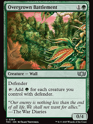 Overgrown Battlement (Tarkir: Dragonstorm Commander)