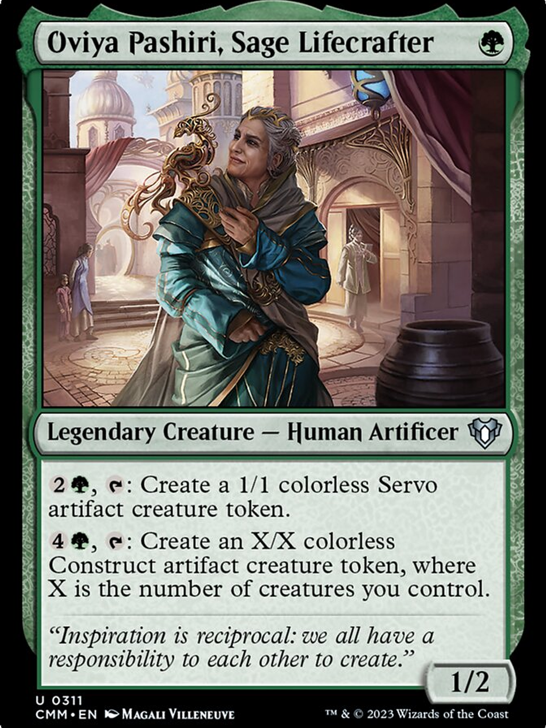 Oviya Pashiri, Sage Lifecrafter (Commander Masters) 1