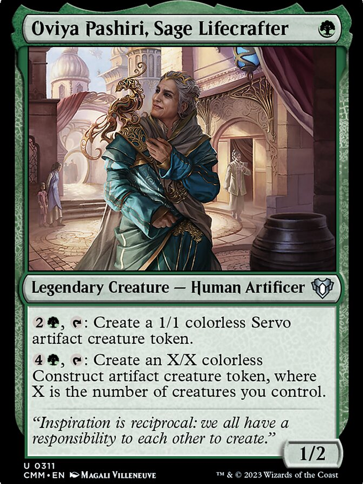 Oviya Pashiri, Sage Lifecrafter (Commander Masters) 1