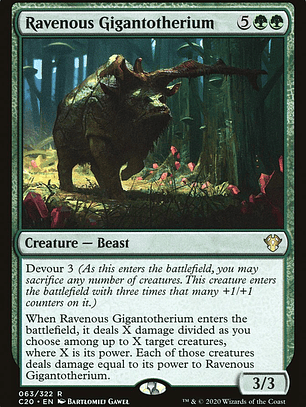 Ravenous Gigantotherium (Commander 2020)