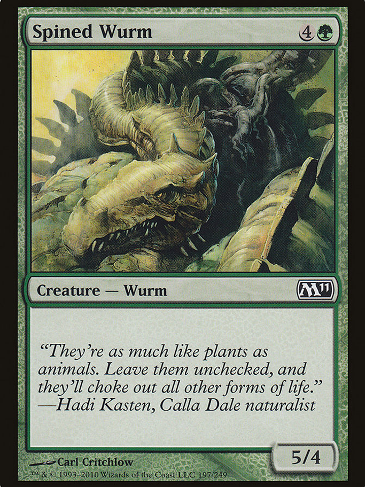 Spined Wurm (Magic 2011) 1