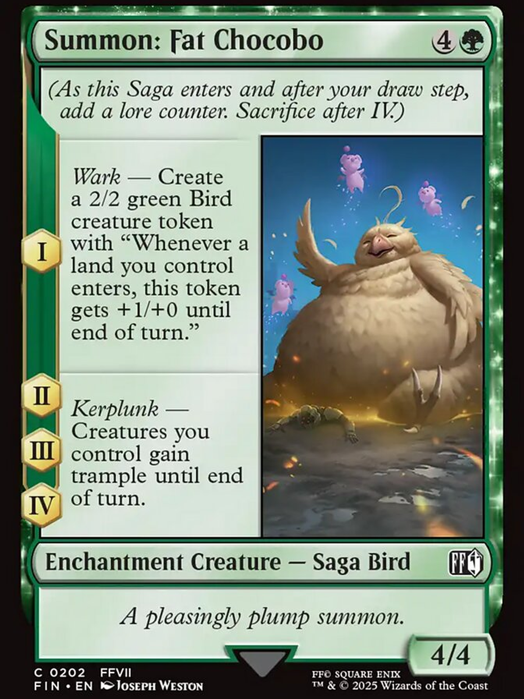 Summon: Fat Chocobo (Final Fantasy) 1