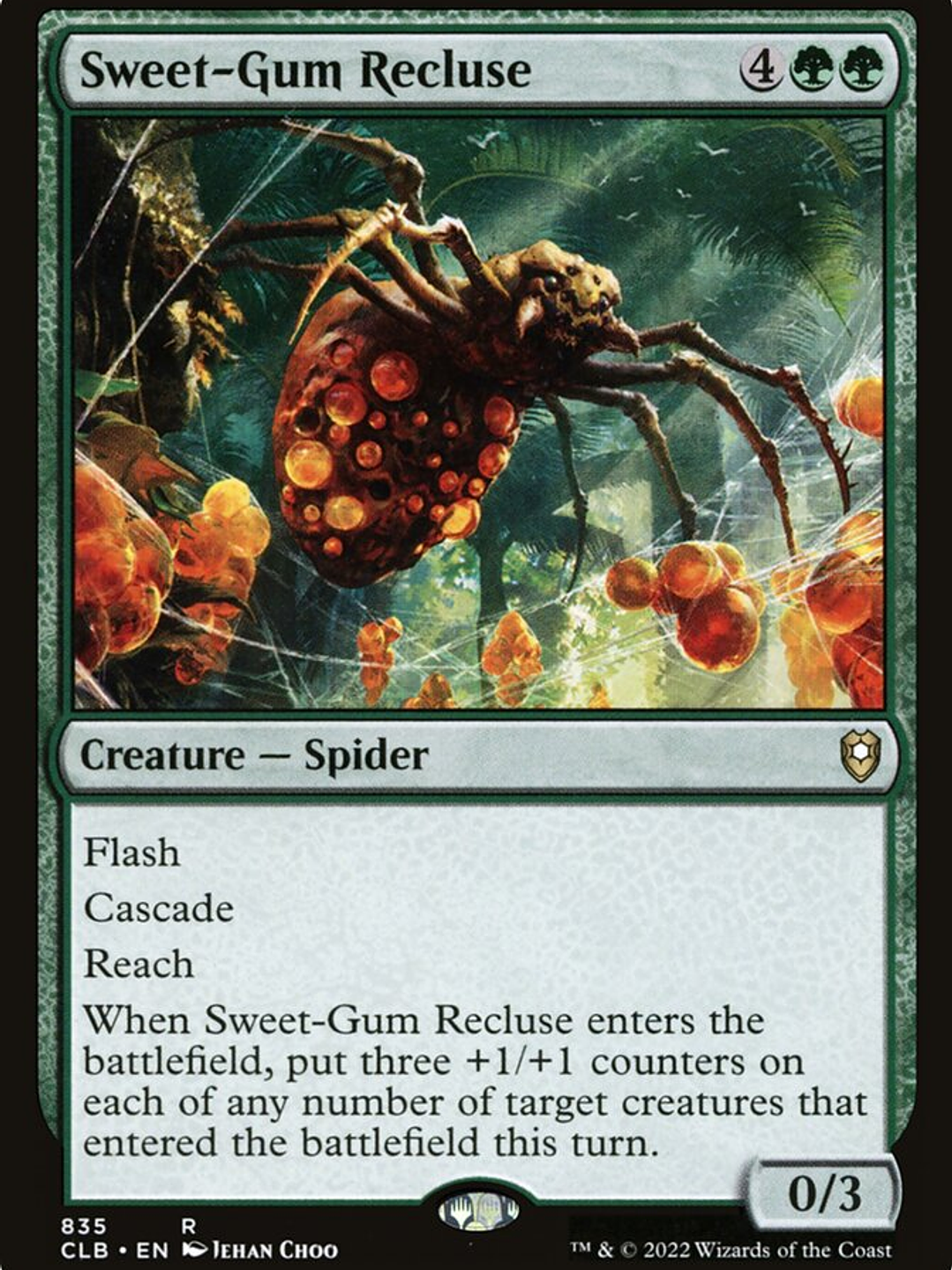 Sweet-Gum Recluse (Commander Legends: Battle for Baldur's Gate) 1