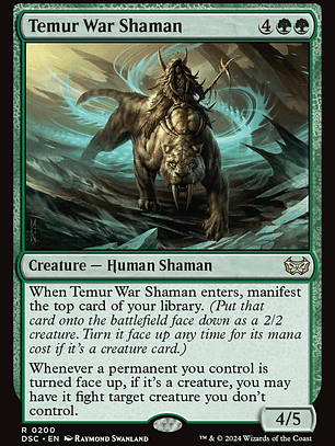 Temur War Shaman (Duskmourn: House of Horror Commander)