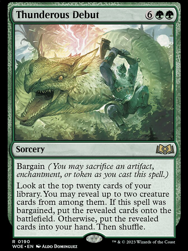 Thunderous Debut (Wilds of Eldraine) 1