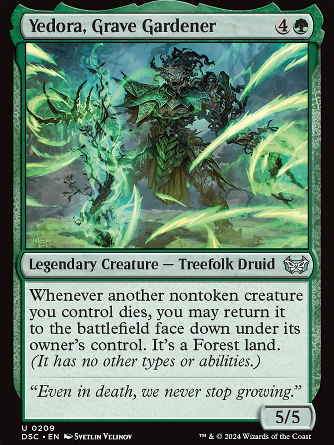 Yedora, Grave Gardener (Duskmourn: House of Horror Commander) 1
