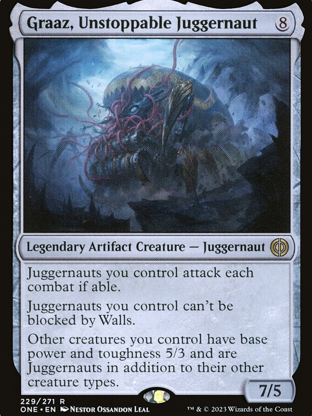 Graaz, Unstoppable Juggernaut (Phyrexia: All Will Be One) 1