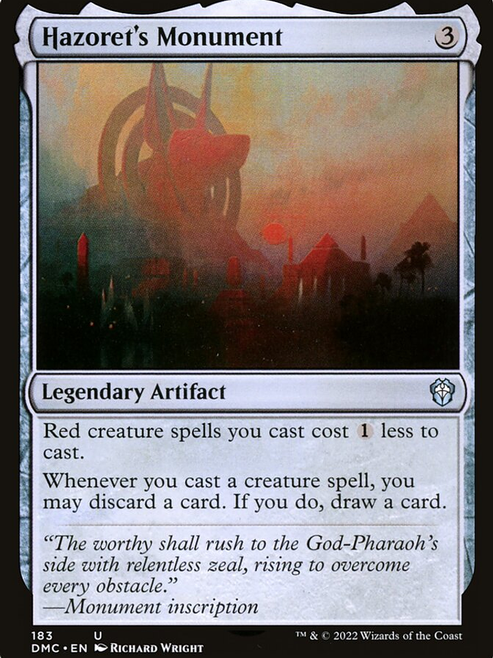 Hazoret's Monument (Dominaria United Commander) 1