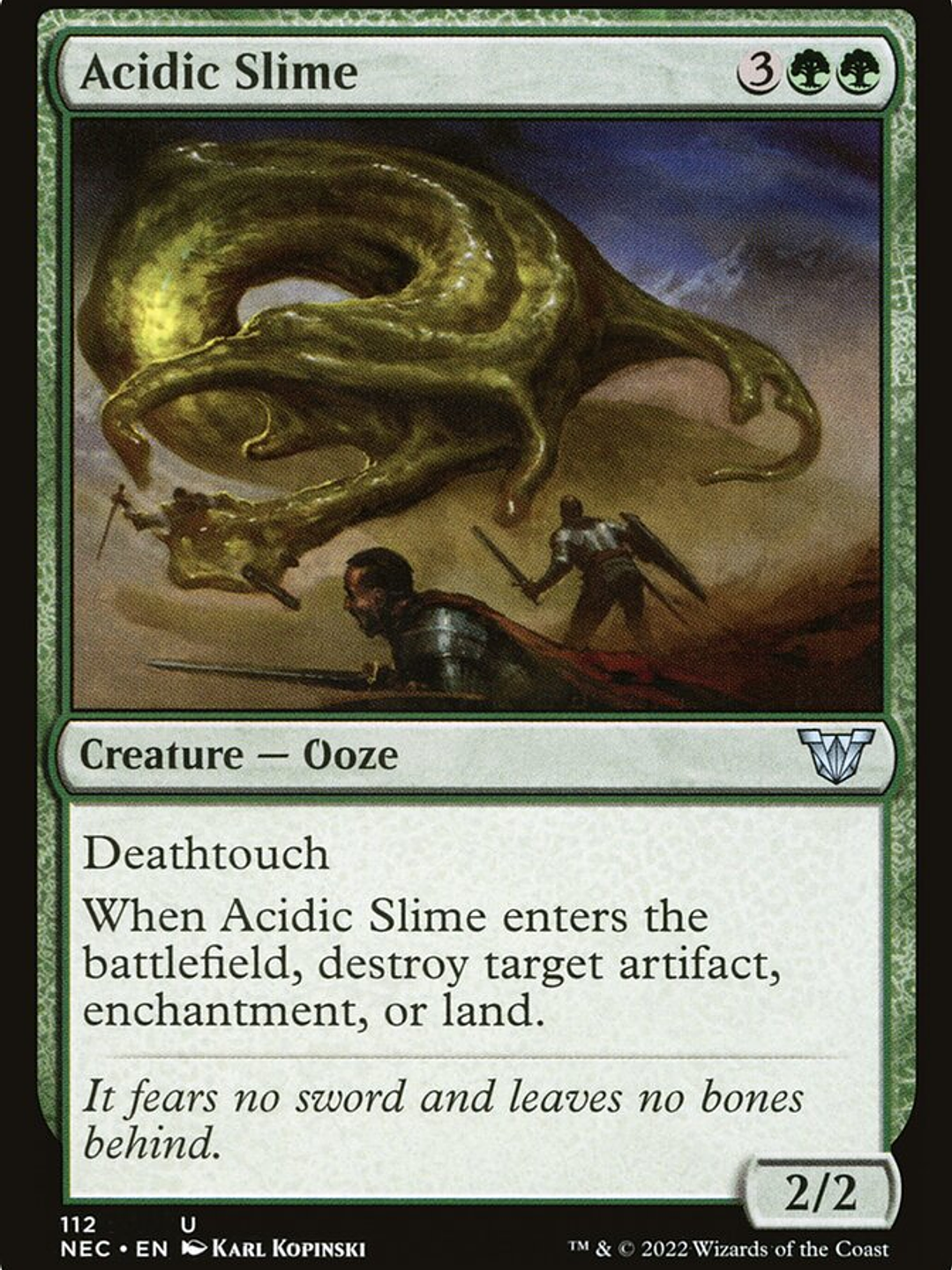 Acidic Slime (Neon Dynasty Commander) 1