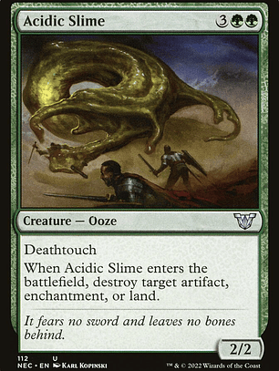 Acidic Slime (Neon Dynasty Commander)