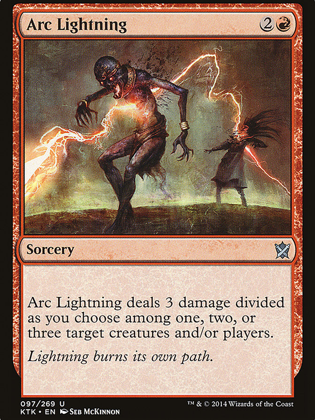 Arc Lightning (Khans of Tarkir) 1