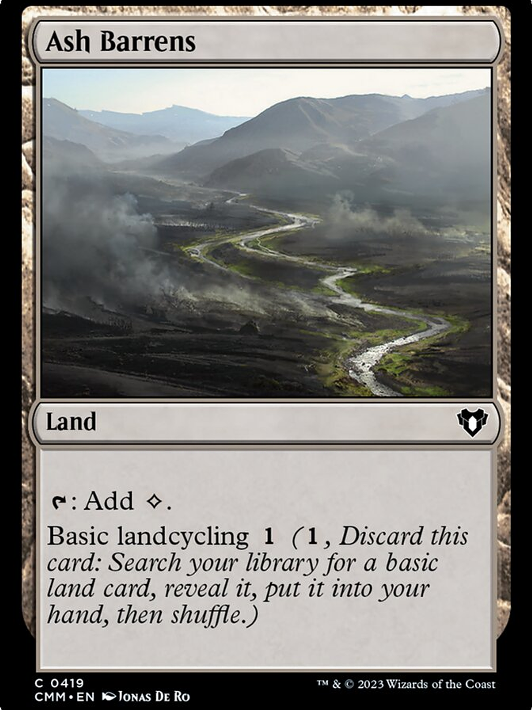 Ash Barrens (Commander Masters) 1