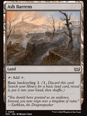 Ash Barrens (Duskmourn: House of Horror Commander)