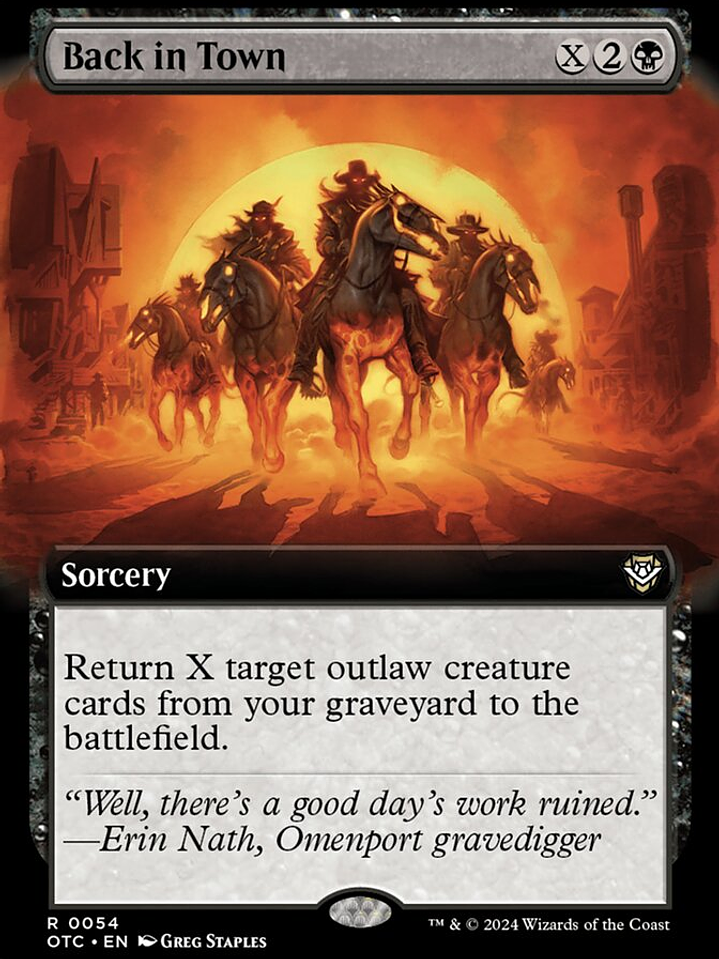 Back in Town (Outlaws of Thunder Junction Commander) 1