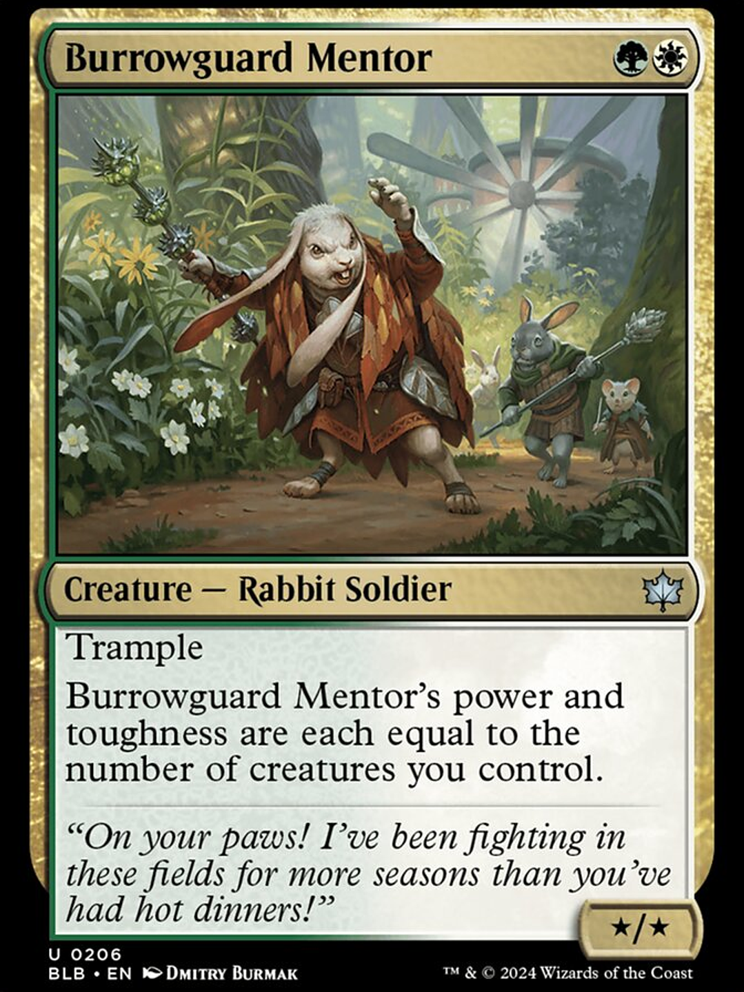 Burrowguard Mentor (Bloomburrow) 1