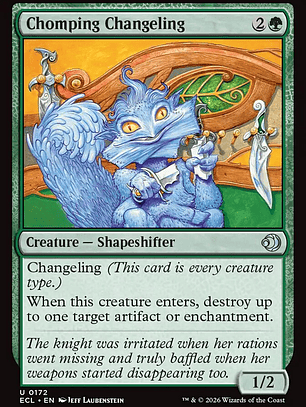 Chomping Changeling (Lorwyn Eclipsed)