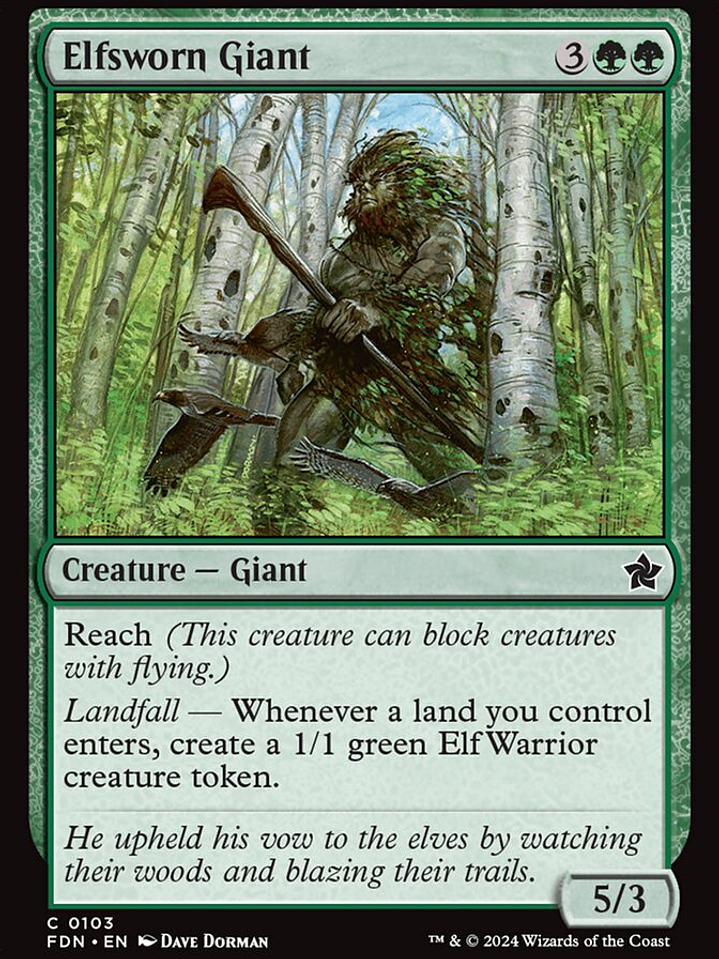 Elfsworn Giant (Foundations) 1