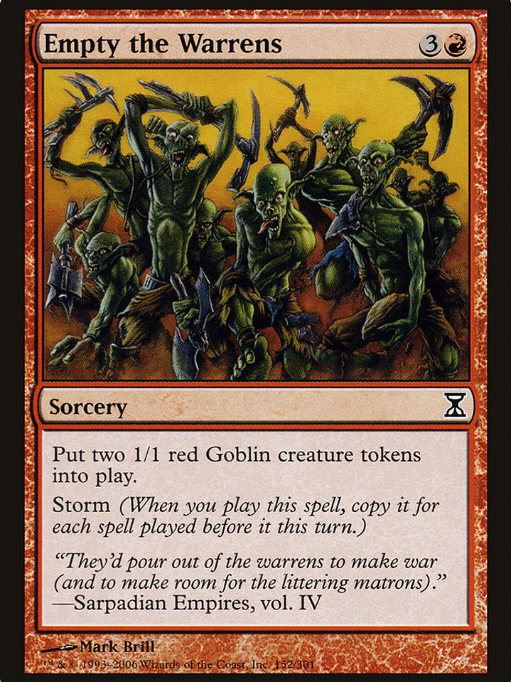 Empty the Warrens (Time Spiral) 1