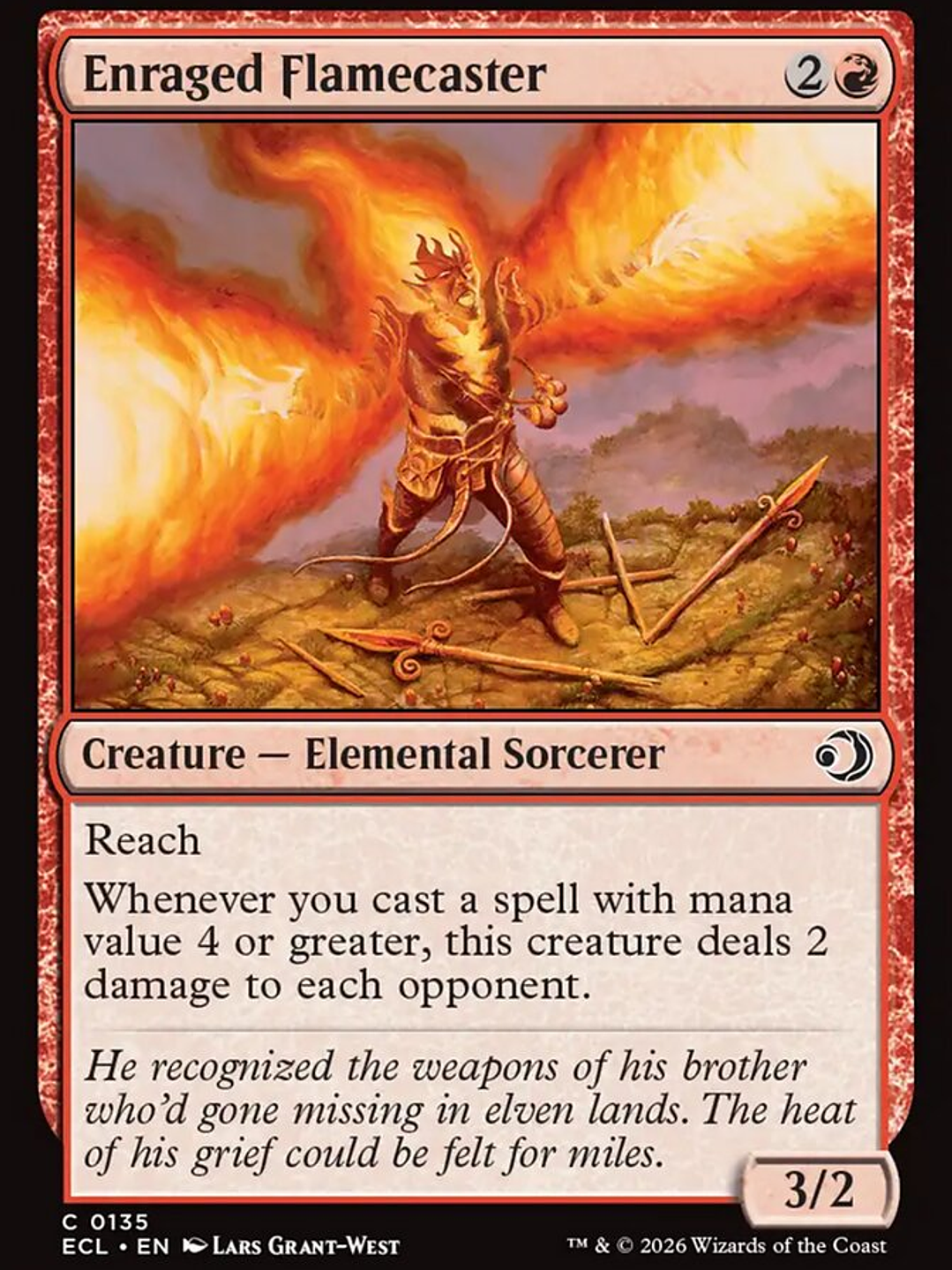 Enraged Flamecaster (Lorwyn Eclipsed) 1