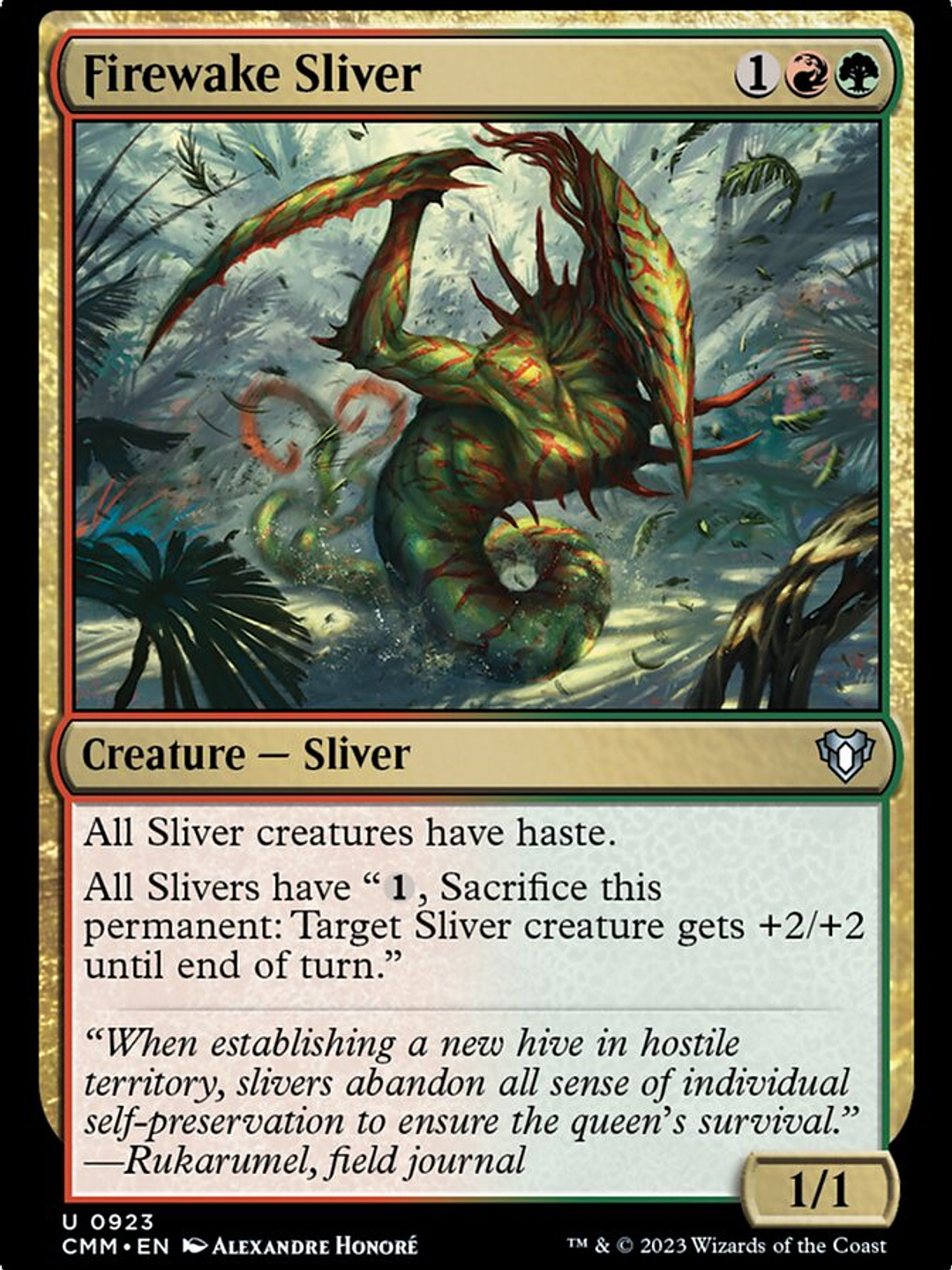Firewake Sliver (Commander Masters) 1