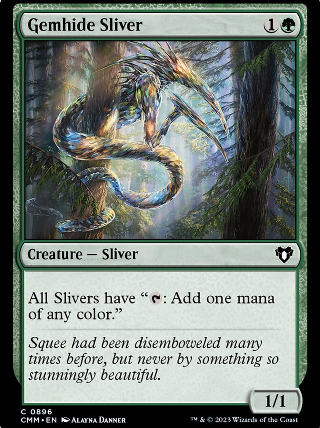 Gemhide Sliver (Commander Masters) 1