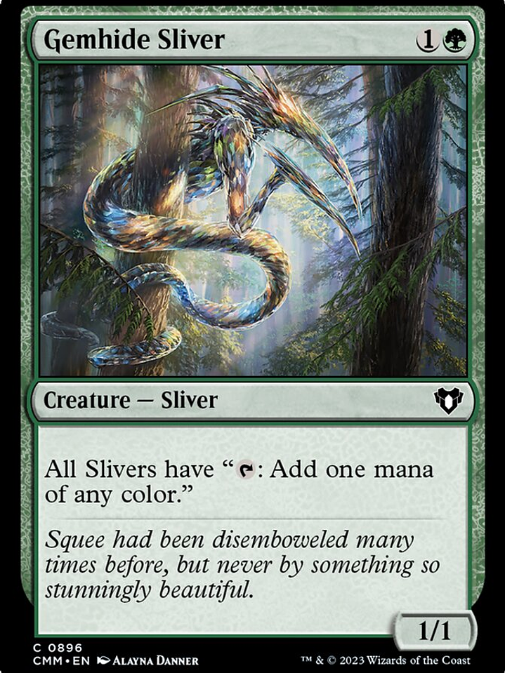 Gemhide Sliver (Commander Masters) 1