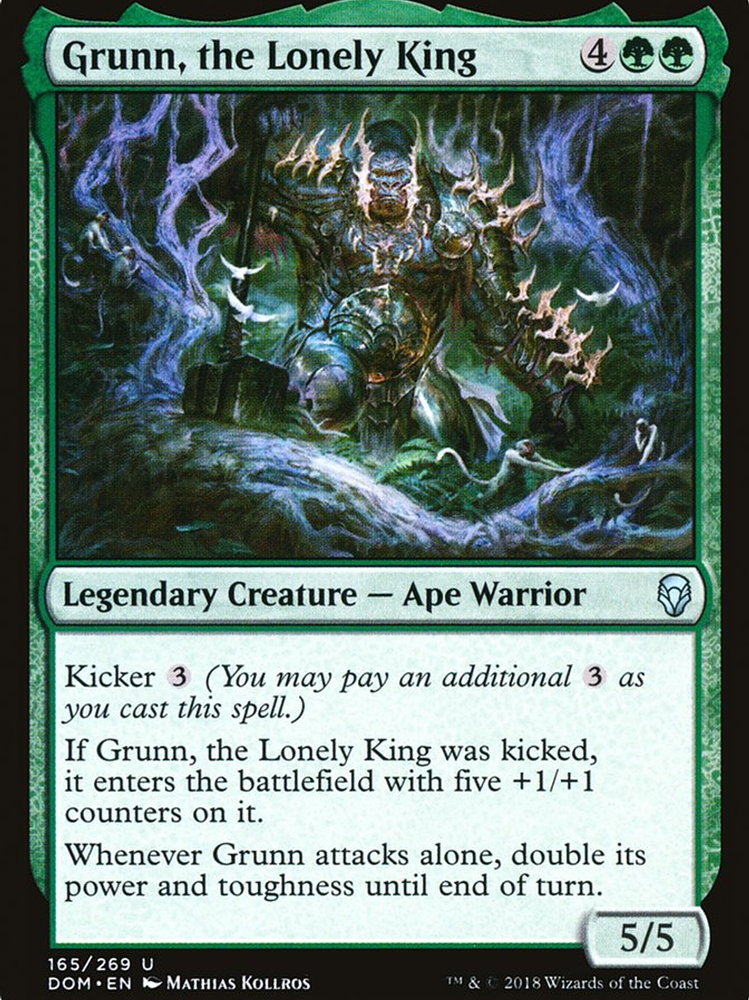 Grunn, the Lonely King (Dominaria) 1