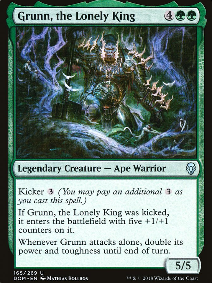 Grunn, the Lonely King (Dominaria) 1